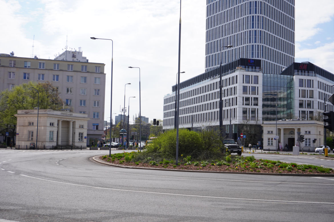 Budynki Rogatek Mokotowskich na pograniczu Mokotowa i Śródmieścia w Warszawie