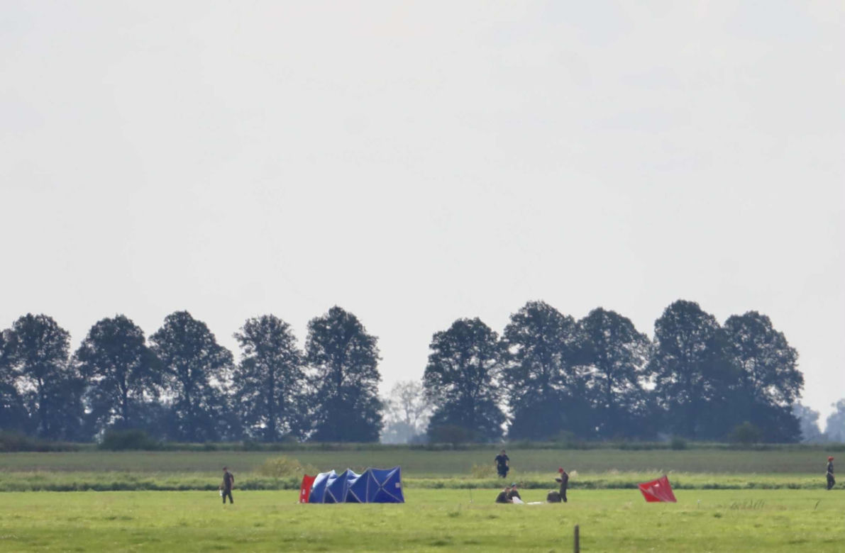 Dron runął na pole rolnika pod Elblągiem