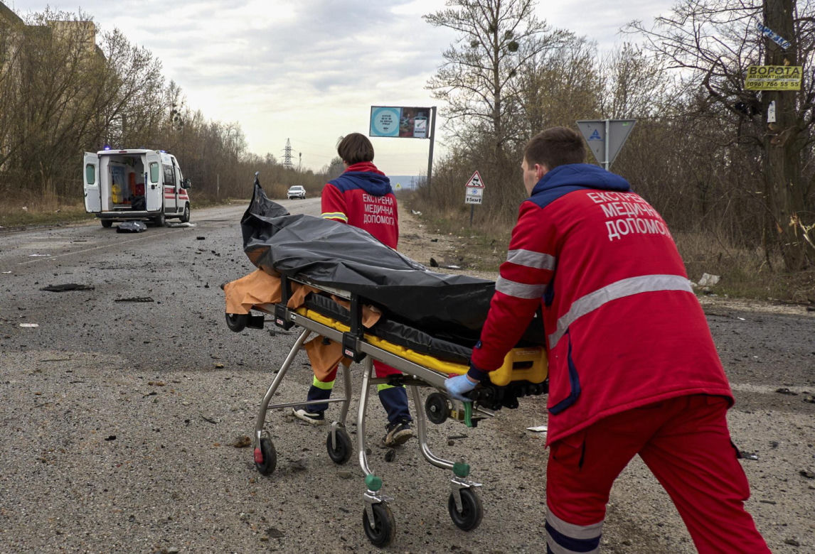 Zmasowany ostrzał ukraińskich miast 