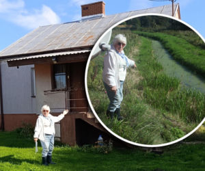 Pani Ela nie śpi, bo dziki rów podmywa jej dom. Urzędnicy rozkładają ręce nad dramatem seniorki!