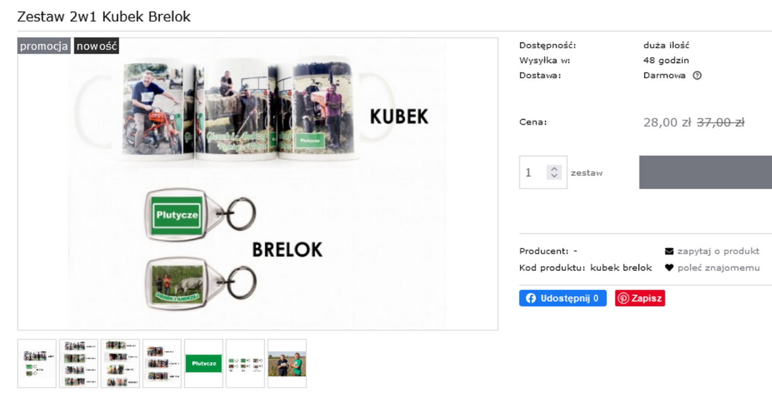 Podlasie. Gadżety z wizerunkiem Gienka i Andrzeja