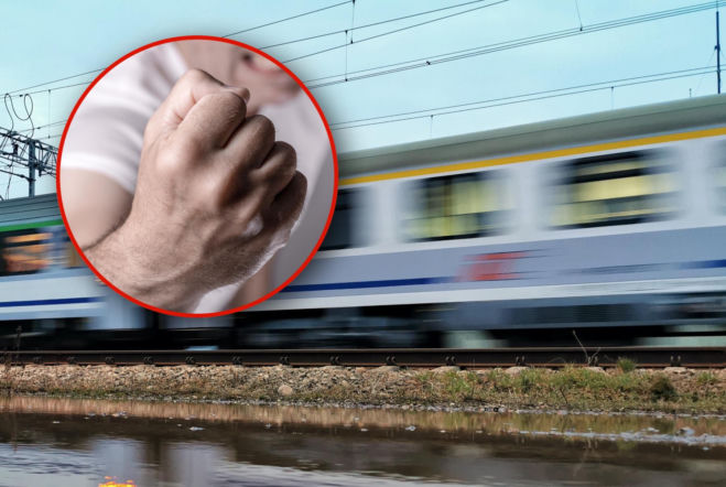 Chwile grozy w pociągu PKP Intercity. Agresywny pasażer rzucił się z pięściami na sokistę. 