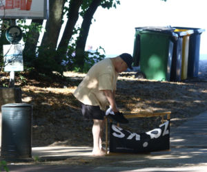 Marian Lichtman na plaży