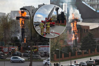 Pożar słynnego krzyża w Warszawie! Smutne słowa strażaków