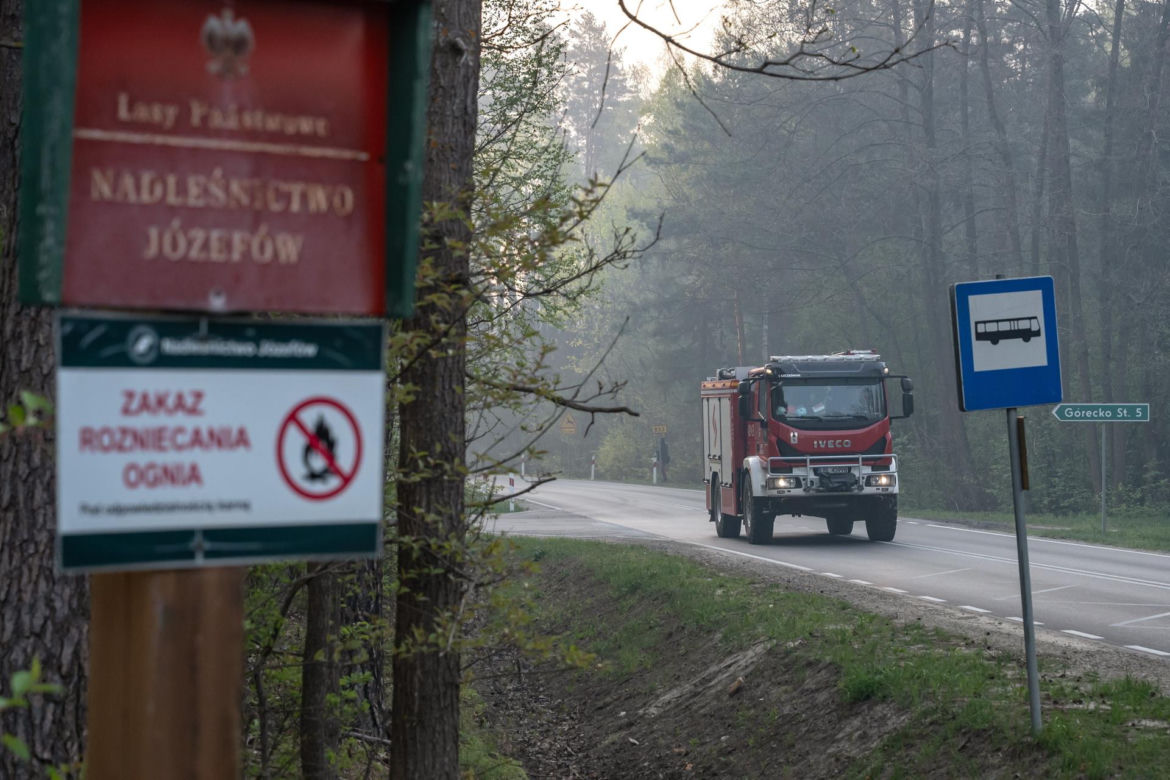 Roztoczański Park Narodowy zamknięty! Puszcza Solska w ogniu