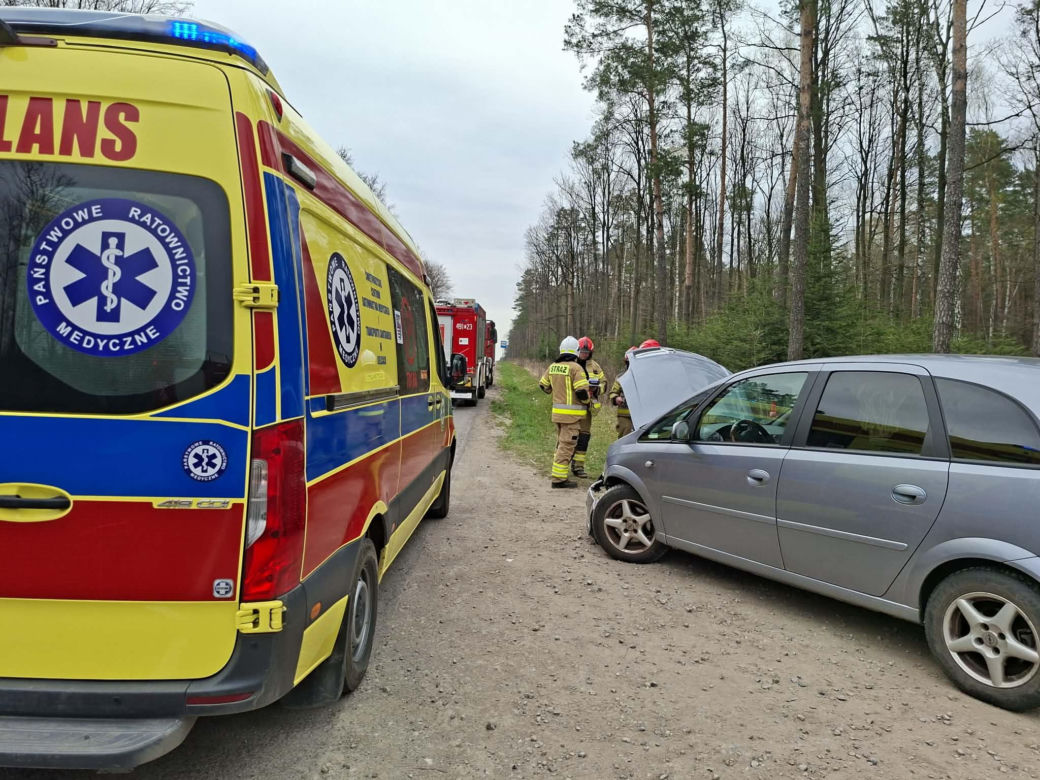Wypadek na drodze Starachowice - Lubienia