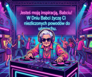 Kartka z życzeniami na Dzień Babci 2026