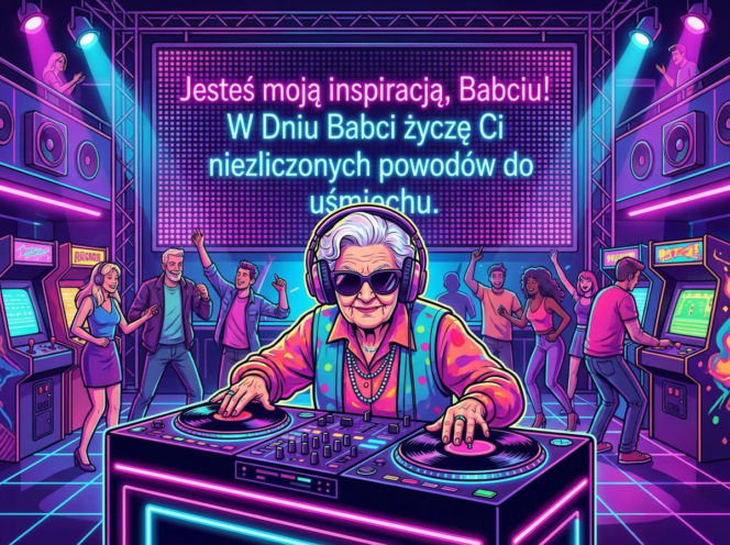 Kartka z życzeniami na Dzień Babci 2026