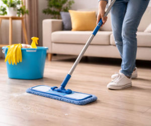 Tani sposób na czyste podłogi bez smug. Ten jeden kuchenny składnik zastąpi drogą chemię