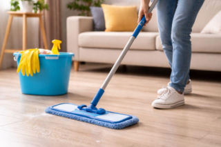 Tani sposób na czyste podłogi bez smug. Ten jeden kuchenny składnik zastąpi drogą chemię