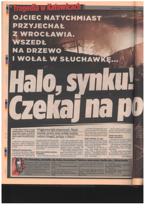 Katastrofa hali MTK w Katowicach. Materiały archiwalne