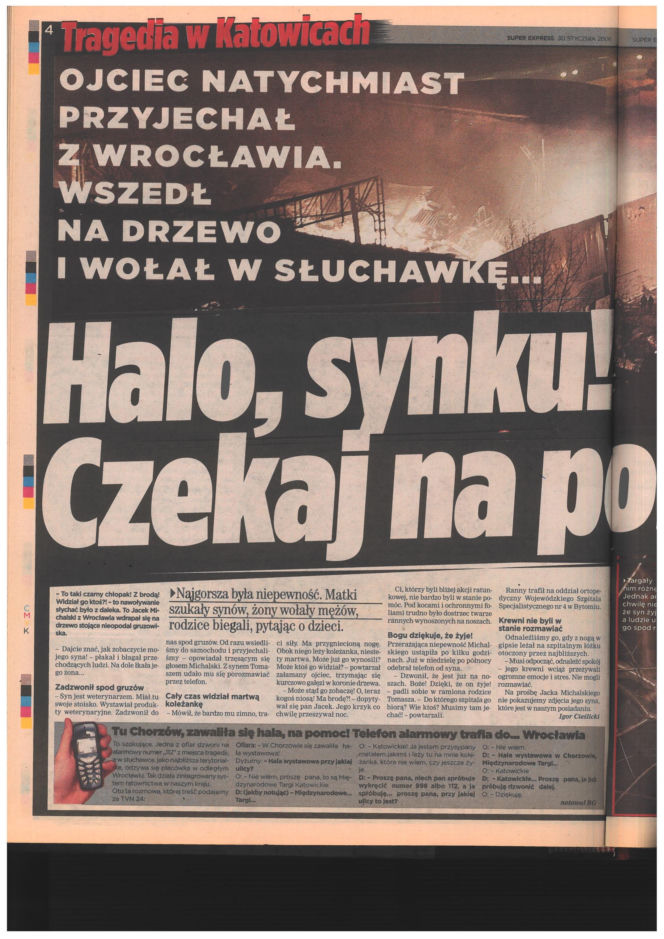 Katastrofa hali MTK w Katowicach. Materiały archiwalne