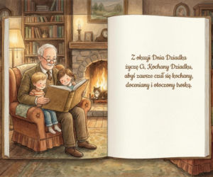 Kartka z życzeniami na Dzień Dziadka 2026