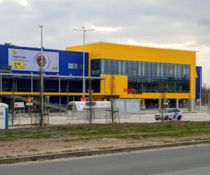 Budowa sklepu IKEA w Szczecinie - kwiecień 2021