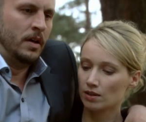 M jak miłość odc. 1075. Robert Lubiński (Tomasz Borkowski), Beata (Joanna Orleańska)