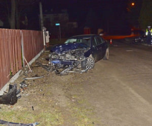 Krosno: Pijany 22-latek spowodował wypadek