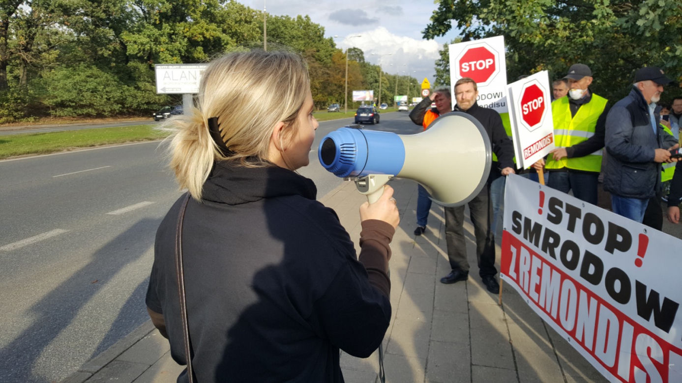 Mieszkańcy Siernieczka zablokowali ul. Fordońską