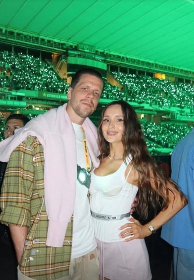Lewandowscy i Szczęśni na koncercie Bad Bunny'ego