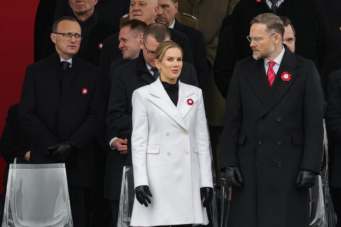 Marta Nawrocka w czasie obchodów Narodowego Święta Niepodległości