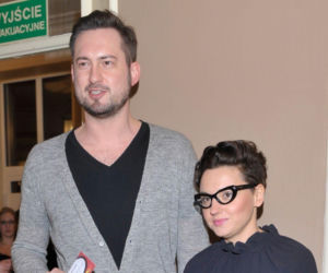 Marcin Prokop z żoną Marią