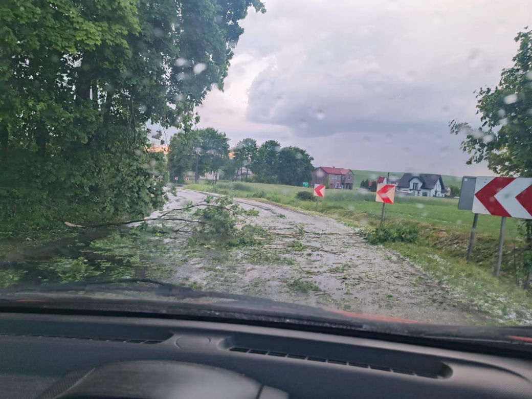 Skutki burz w powiecie cieszyńskim