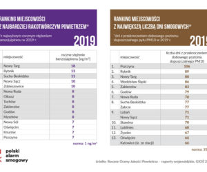 Miasta z najbardziej rakotwórczym powietrzem w Polsce