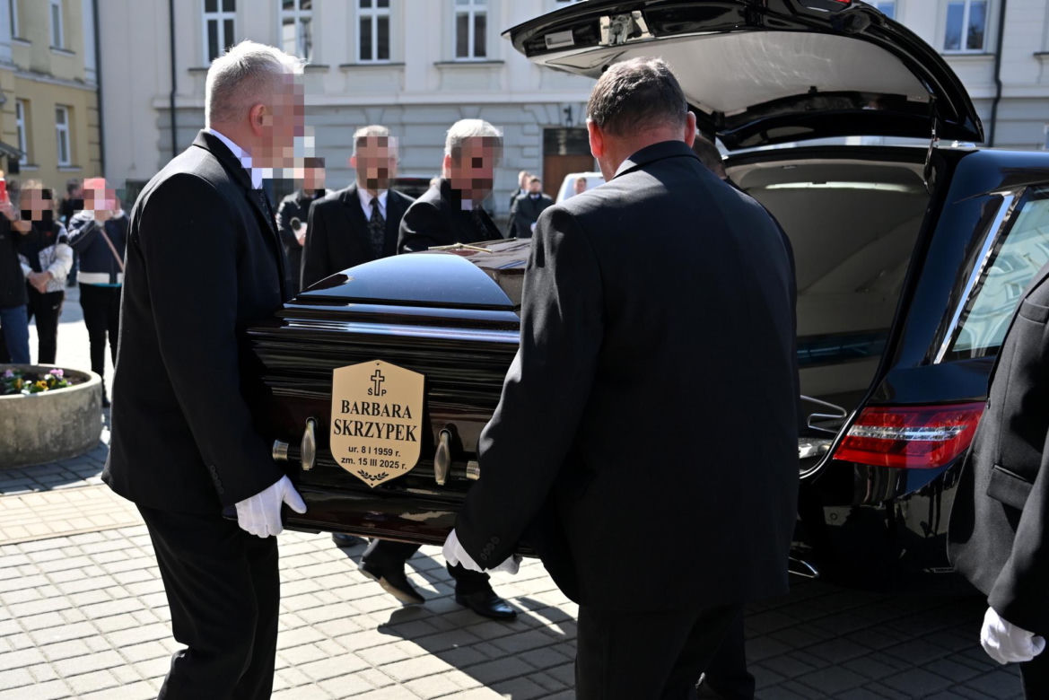 Andrzej Duda na pogrzebie Barbary Skrzypek
