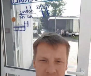 Marcin Mroczek na planie Na dobre i na złe
