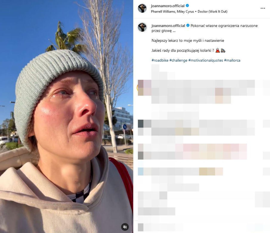 Joanna Moro trenuje na Majorce