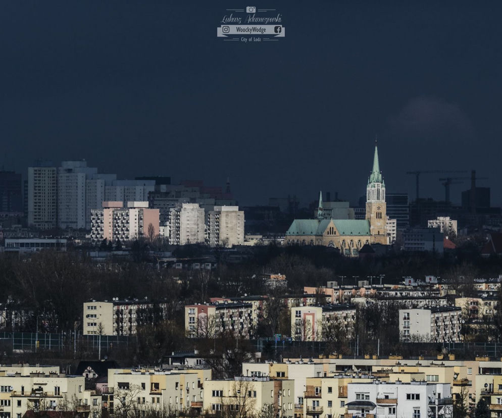 Panorama centrum Łodzi