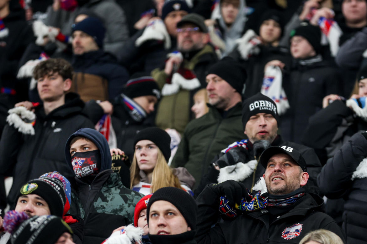 Górnik Zabrze - Pogoń Szczecin: Zdjęcia kibiców z meczu 22. kolejki PKO BP Ekstraklasy