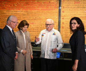 Gdańsk/ Król Szwecji Karol XVI Gustaw oraz królowa Sylwia spotkali się z Lechem Wałęsą