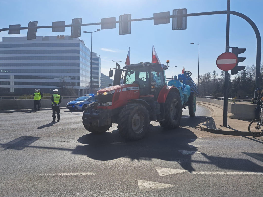 Protest rolników w Krakowie. 20.03.2024