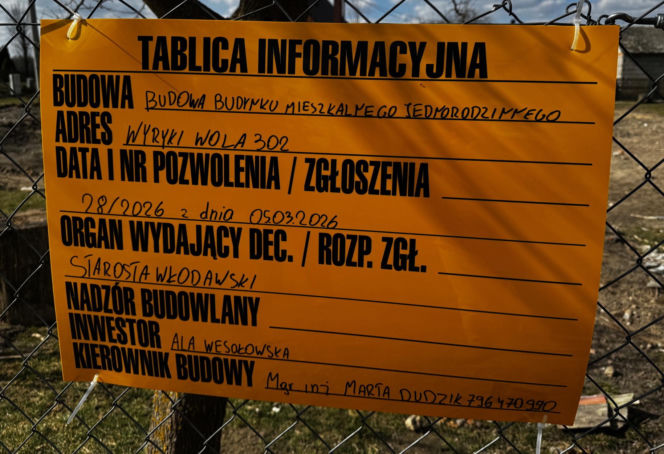 Odbudowa domu w Wyrykach Woli pod Włodawą