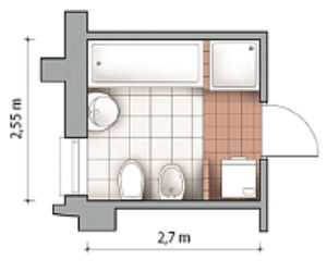 Łazienka 6,9 mkw.
