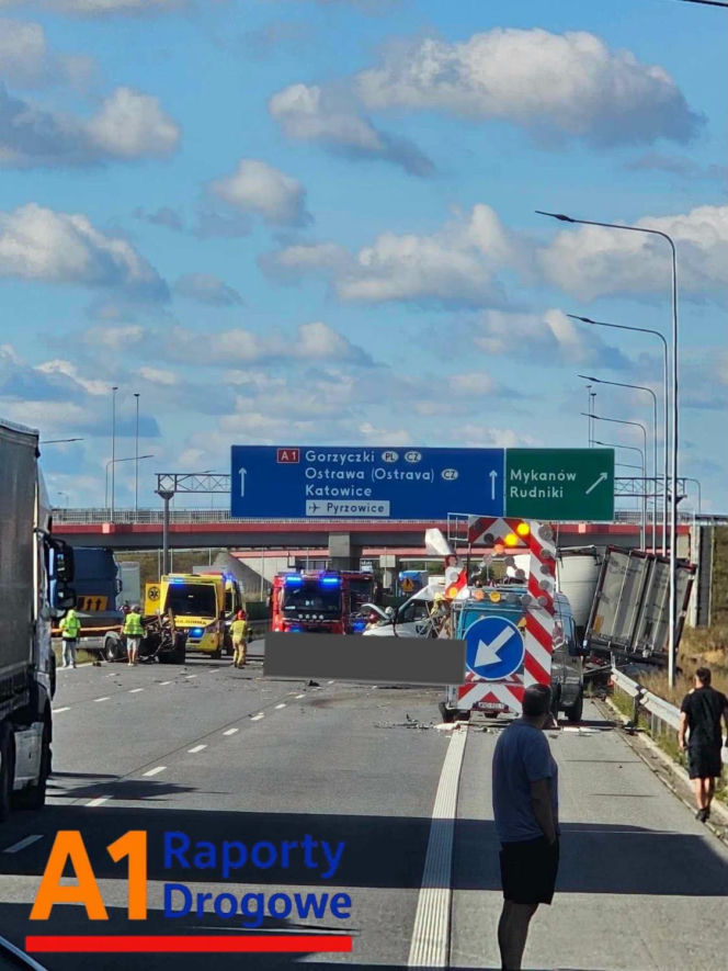 Tragiczny wypadek na A1 w Śląskiem