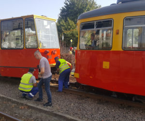 Tramwaj zderzył się z betoniarką