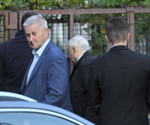 Jarosław Kaczyński w swoim domu na warszawskim Żoliborzu