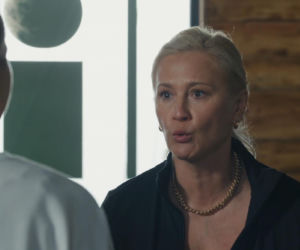 Barwy szczęścia, odcinek 3318. Dorota Kujawiak (Karina Seweryn), Justyna (Sylwia Juszczak-Krawczyk)