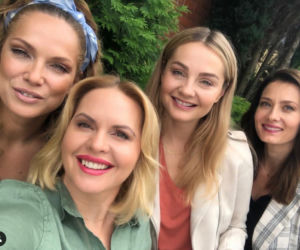 Przyjaciółki 16 sezon. Anka (Magdalena Stużyńska), Zuza (Anita Sokołowska), Patrycja (Joanna Liszowska), Inga (Małgorzata Socha)