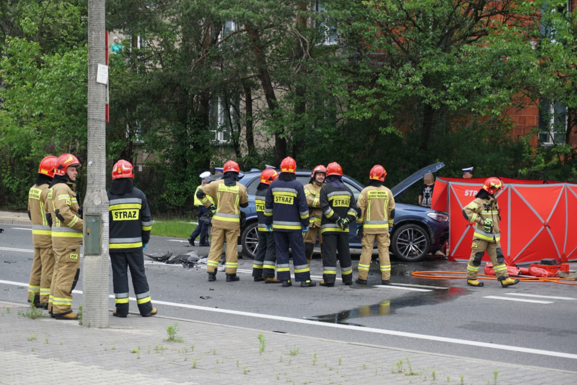Śmiertelny wypadek z udziałem motocyklisty w Radości