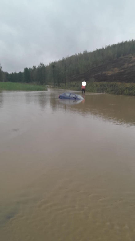 Sytuacja powodziowa na drogach województwa śląskiego.