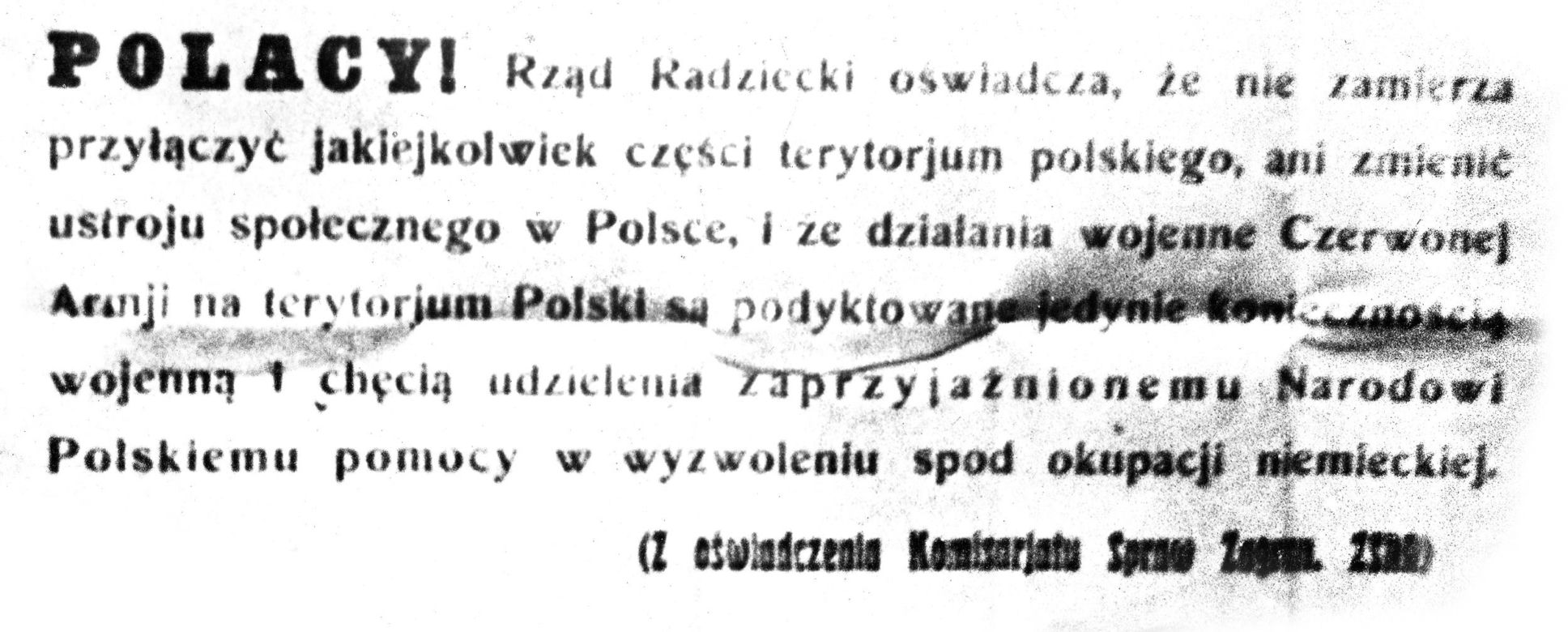 80. rocznica wyzwolenia Warszawy 17 stycznia 1945r. Czarna rozpacz i Czerwona Armia