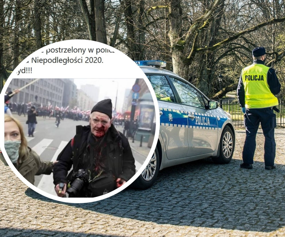 SKANDAL na Marszu Niepodległości 2020. Tomasz Gutry, legendarny fotoreporter, postrzelony przez policję?