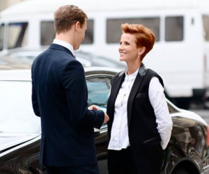 O mnie się nie martw. Laura Curyło (Katarzyna Zielińska), Marcin Kaszuba (Stefan Pawłowski)