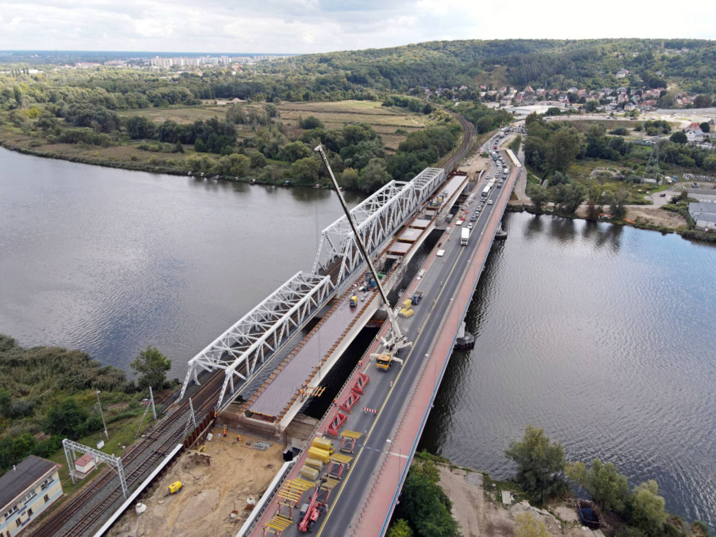 Budowa mostu na Regalicy - wrzesień 2021