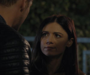 M jak miłość odc. 1913. Iza (Adriana Kalska), Marcin (Mikołaj Roznerski)