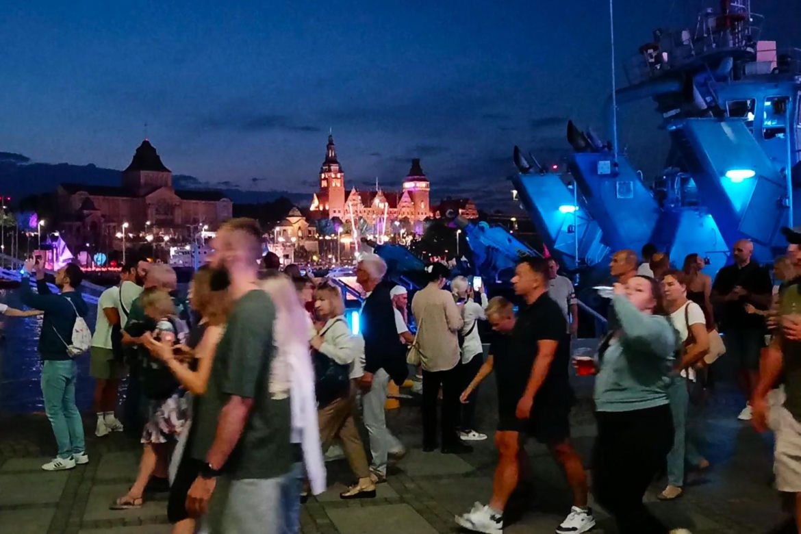 Nocne oblicze finału The Tall Ships Races 2024 w Szczecinie