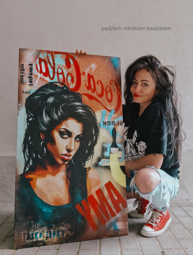 Pędzlem, młotkiem, kwiatkiem - bajkowe dzieła Kasi