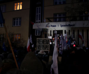 Protest pod siedzibą PiS w Szczecinie